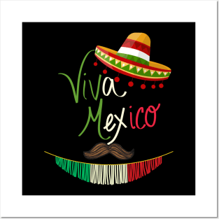 Cinco De Mayo Celebrate Fiesta 5 De Mayo Sombrero Viva Mexico T-Shirt Posters and Art